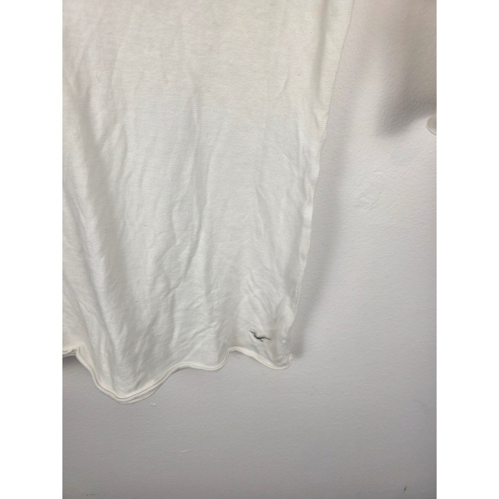 Hollister Co. NWT‎ Vintage Y2K Womens White 3/4 Sleeve V Neck Sequins Size Small - Picture 4 of 8